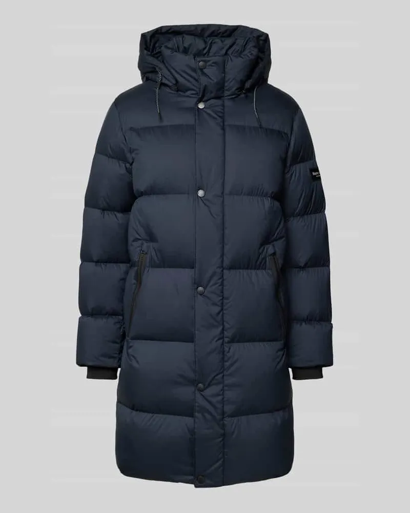 Marc O'Polo Regular Fit Daunenmantel mit Rucksackriemen Marine
