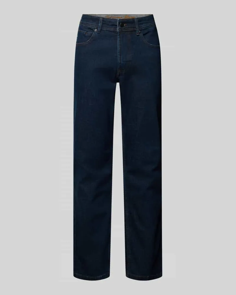 Christian Berg Jeans mit 5-Pocket-Design Jeansblau