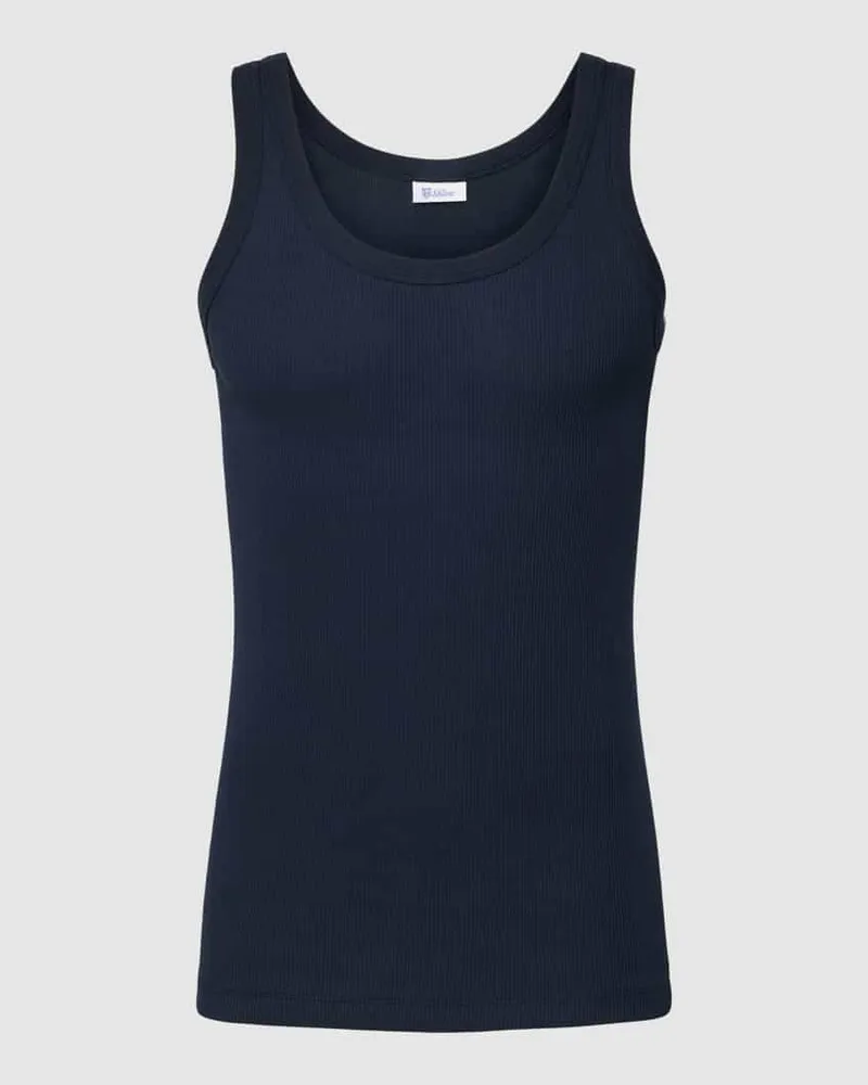 Schiesser Tanktop mit U-Ausschnitt Modell 'Friedr Dunkelblau