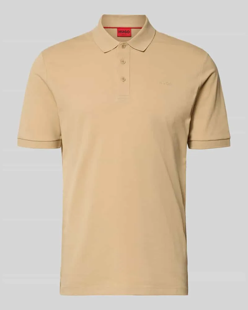 HUGO BOSS Regular Fit Poloshirt aus reiner Baumwolle Modell 'DONOS222 Sand