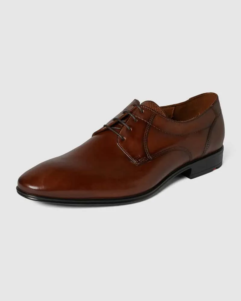 Lloyd Derby aus Glattleder Cognac