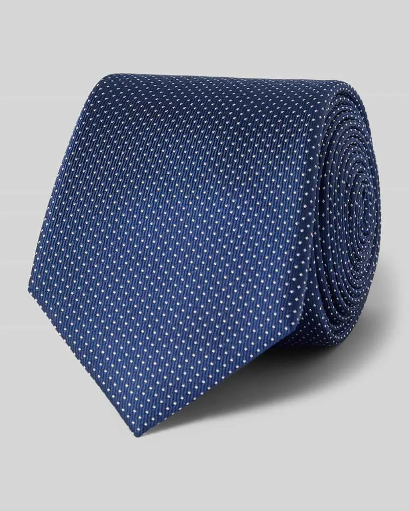 Roy Robson Seidenkrawatte aus reiner Seide (6 cm Blau