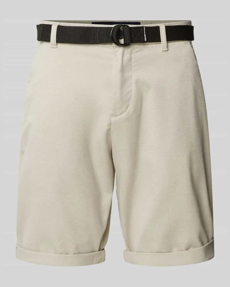 Tom Tailor Regular Fit Chinoshorts mit Gürtel 