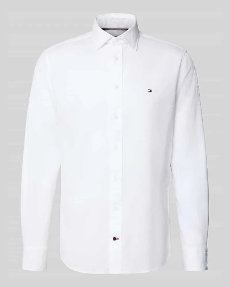 Tommy Hilfiger Regular Fit Businesshemd aus Baumwoll-Mix 