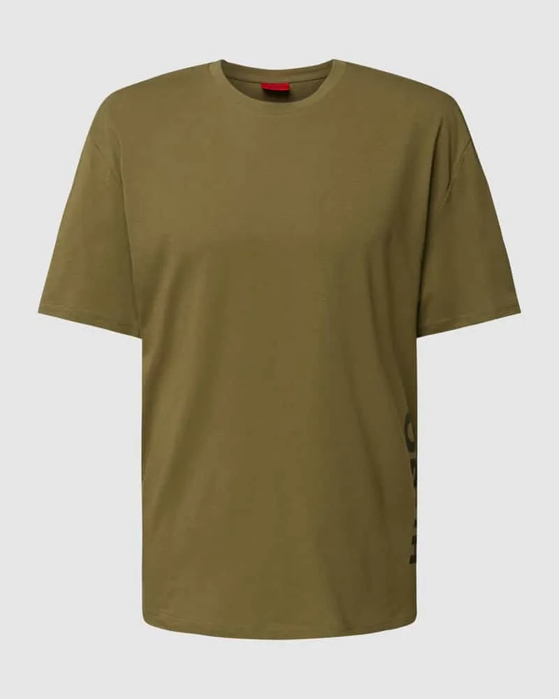 HUGO BOSS Relaxed Fit T-Shirt mit Label-Print 