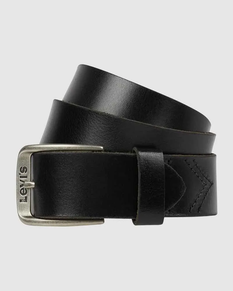 Levi's Ledergürtel mit Dornschließe Black