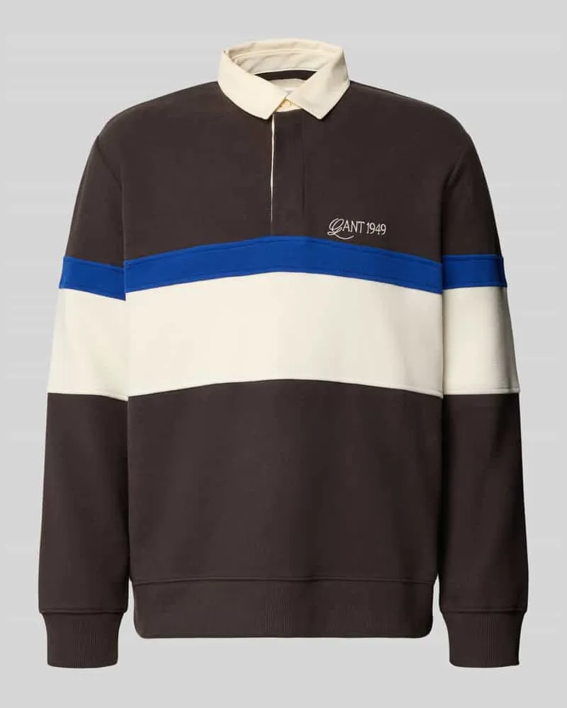 Gant Regular Fit Sweatshirt aus Baumwoll-Mix Hellbraun
