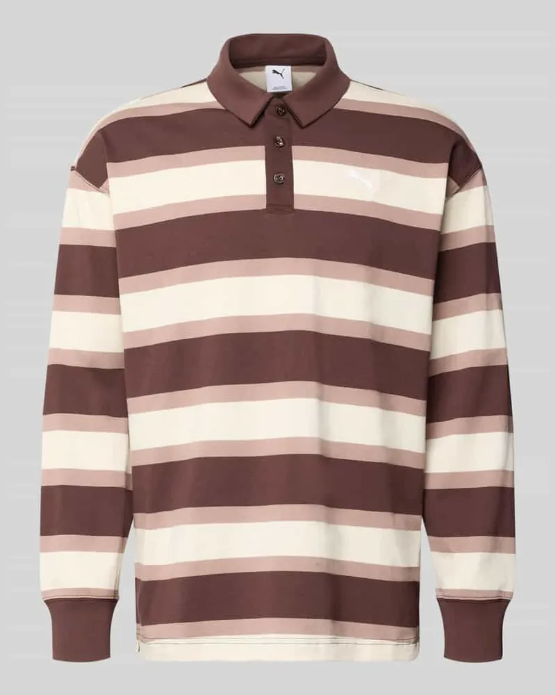 Puma Regular Fit Poloshirt mit elastischen Ärmelabschlüssen Offwhite