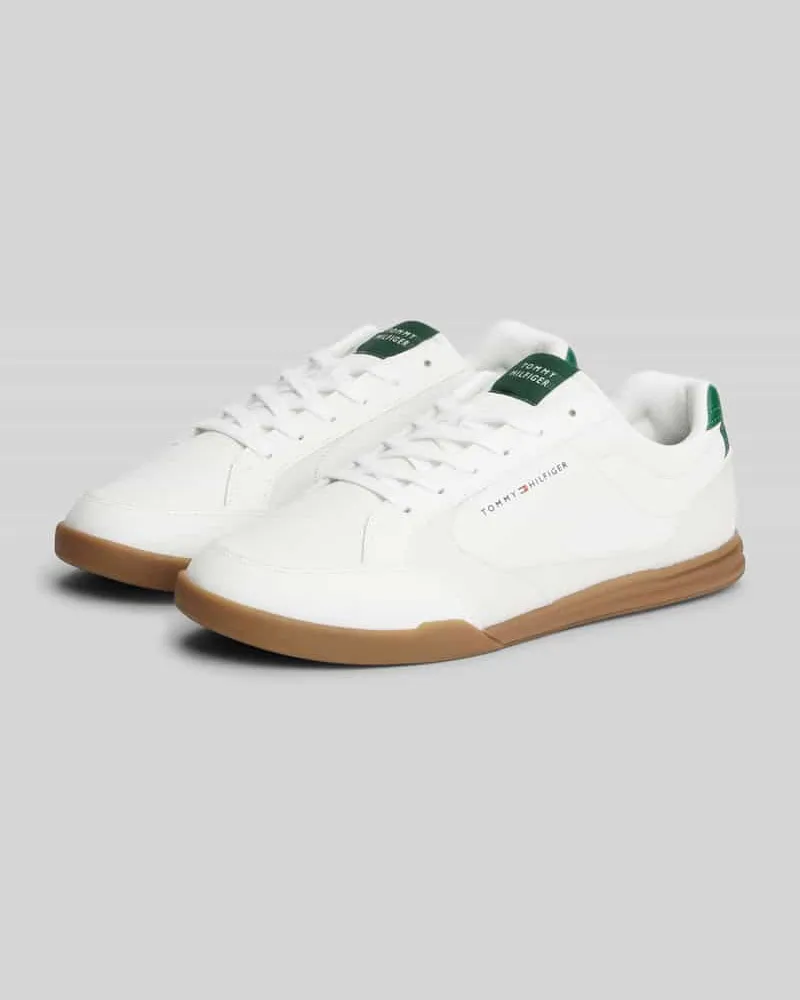 Tommy Hilfiger Sneaker aus echtem Leder mit Label-Patch Marine
