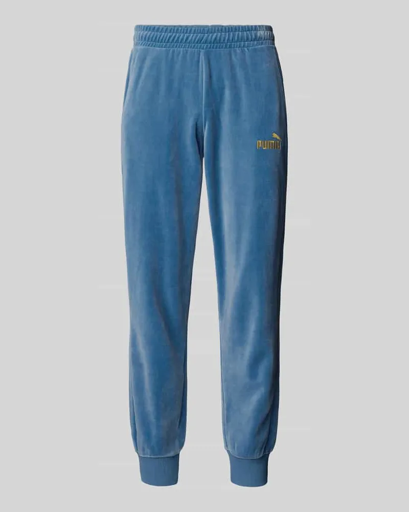 Puma Relaxed Fit Sweatpants mit Label-Stitching Modell 'Velvettrack 