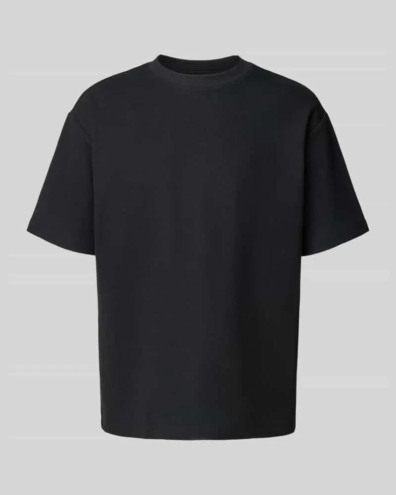 McNeal T-Shirt mit geripptem Rundhalsausschnitt 