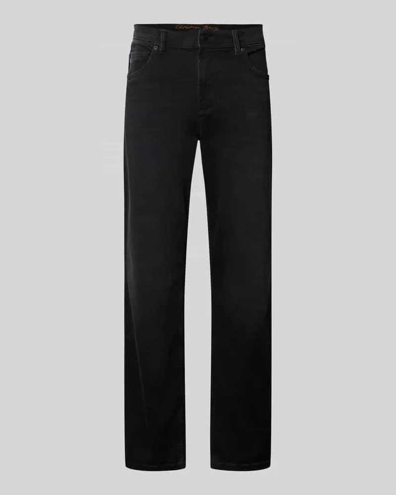 Christian Berg Comfort Fit Jeans mit Eingrifftaschen Black