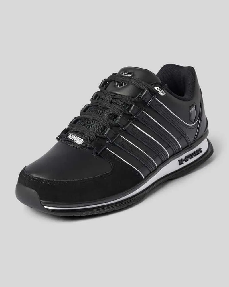 K-Swiss Sneaker aus Leder mit Label-Details Modell 'Rinzler Black