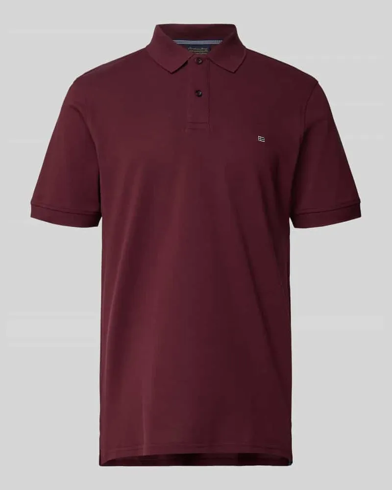 Christian Berg Regular Fit Poloshirt mit Logo-Stitching 