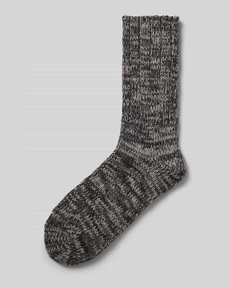 Falke Socken mit geripptem Abschluss Modell 'Brooklyn Black