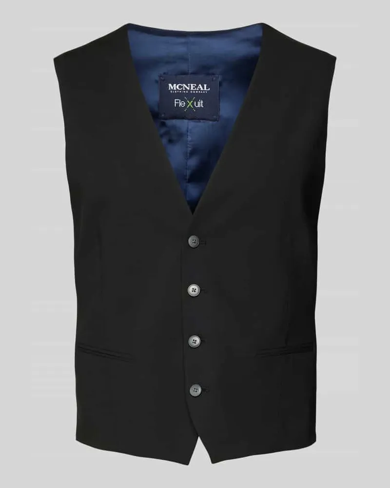 McNeal Slim Fit Weste mit Paspeltaschen 