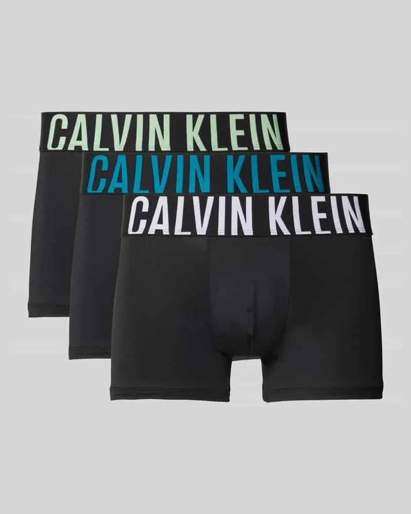 Calvin Klein Trunks mit elastischem Bund im 3er-Pack Petrol