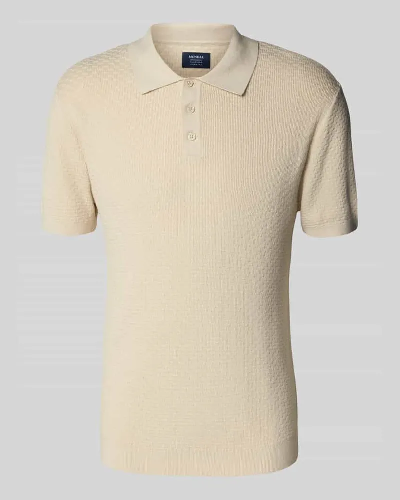 McNeal Poloshirt mit kurzer Knopfleiste 