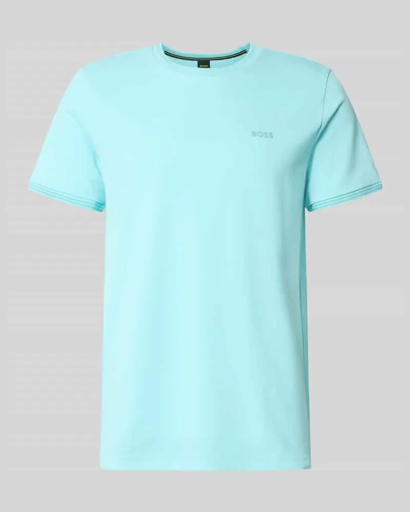 HUGO BOSS Regular Fit T-Shirt aus Baumwoll-Mix Modell 'TAUL Aqua