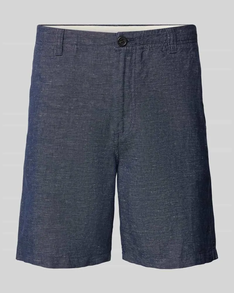 Selected Homme Regular Fit Shorts aus Baumwoll-Leinen-Mix 