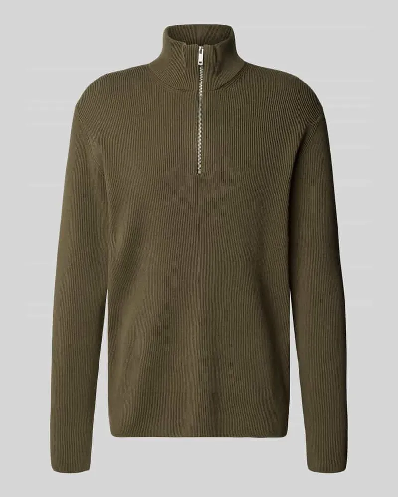 Lindbergh Strickpullover mit Troyer-Kragen 