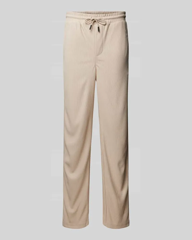 Only & Sons Loose Fit Stoffhose mit Plisseefalten Modell 'SINUS Offwhite