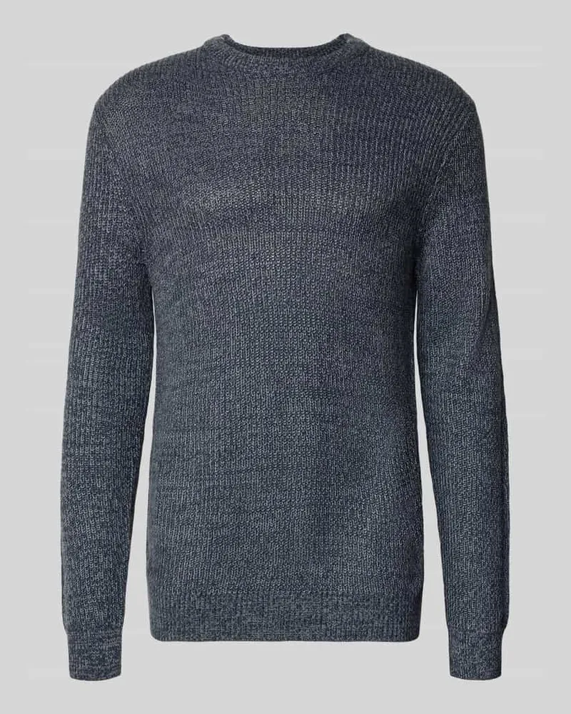 Only & Sons Pullover mit gerippten Abschlüssen Modell 'ONSJONAS Dunkelblau