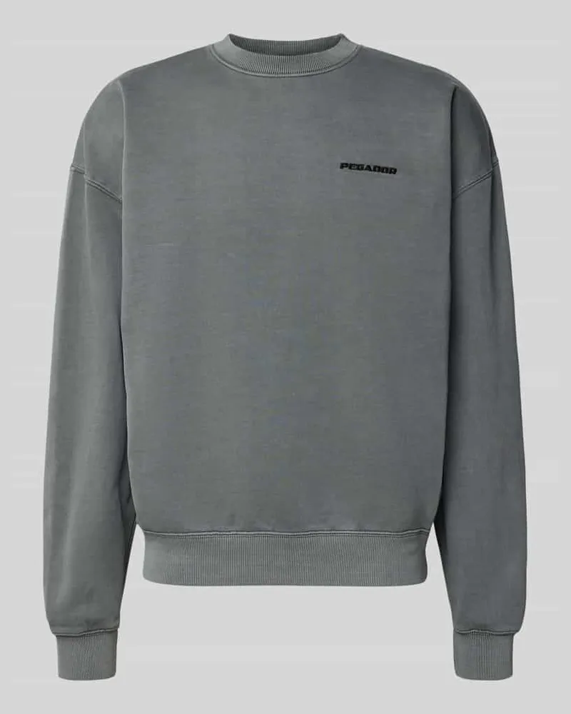 PEGADOR Oversized Sweatshirt mit Label-Stitching 