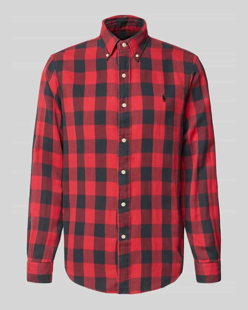 Ralph Lauren Regular Fit Freizeithemd mit Kentkragen Rot