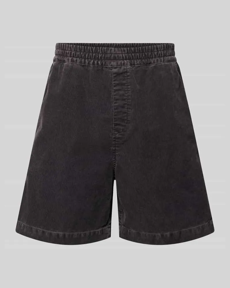 Carhartt WIP Jeansshorts mit elastischem Bund Modell 'Reynold Dunkelgrau
