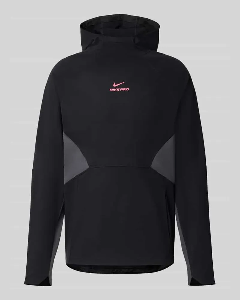 Nike Regular Fit Hoodie mit Label-Print Black