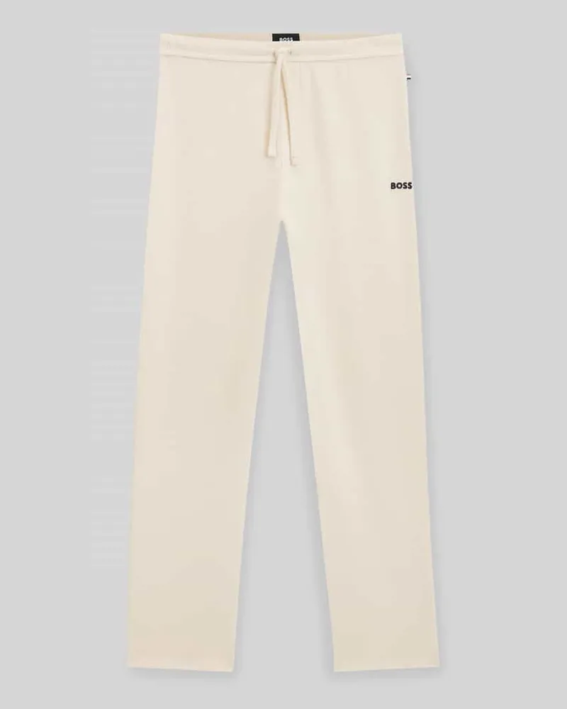 HUGO BOSS Regular Fit Sweatpants aus Baumwoll-Mix 