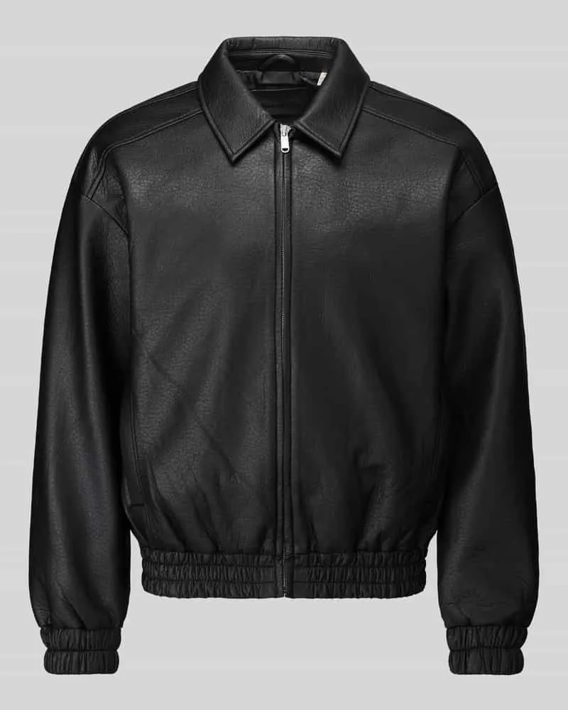 Only & Sons Regular Fit Kunstlederjacke Modell 'REX Black