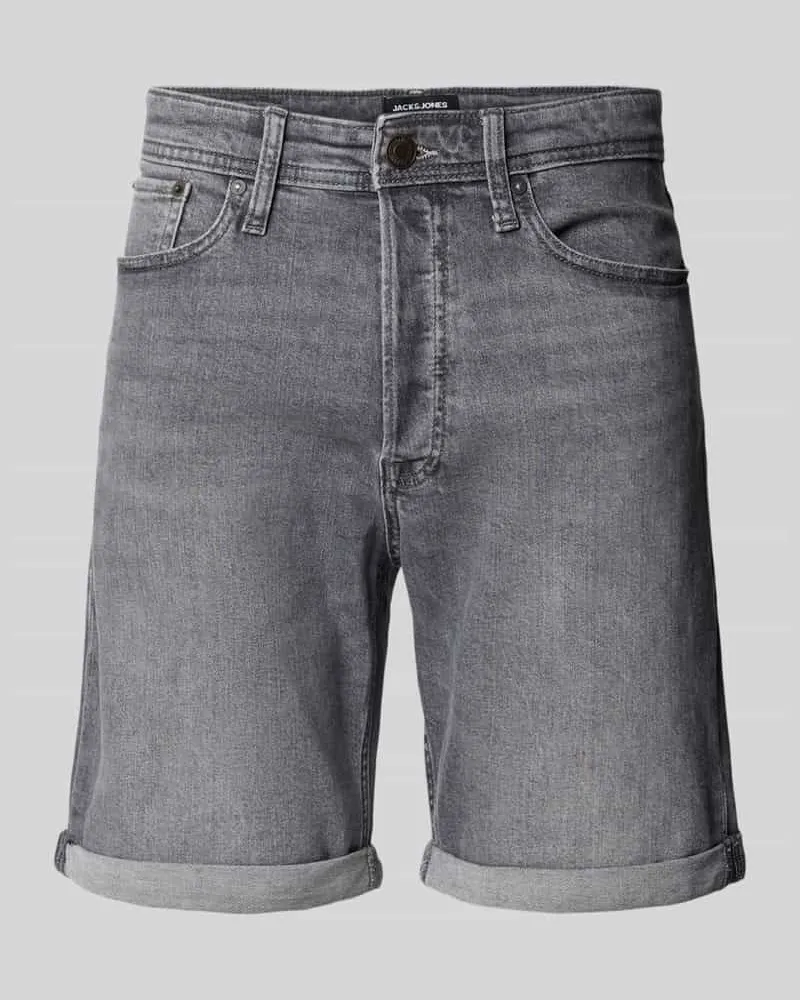Jack & Jones Regular Fit Jeansshorts im 5-Pocket-Design Modell 'RICK 