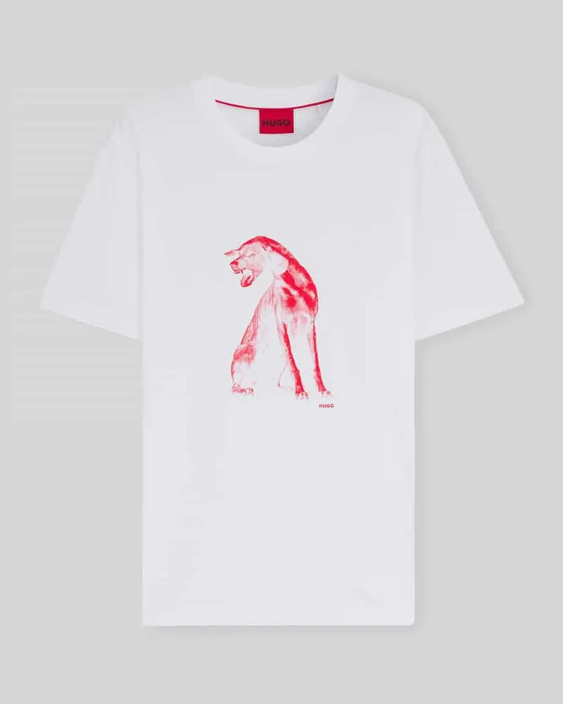 HUGO BOSS Regular Fit T-Shirt aus reiner Baumwolle 