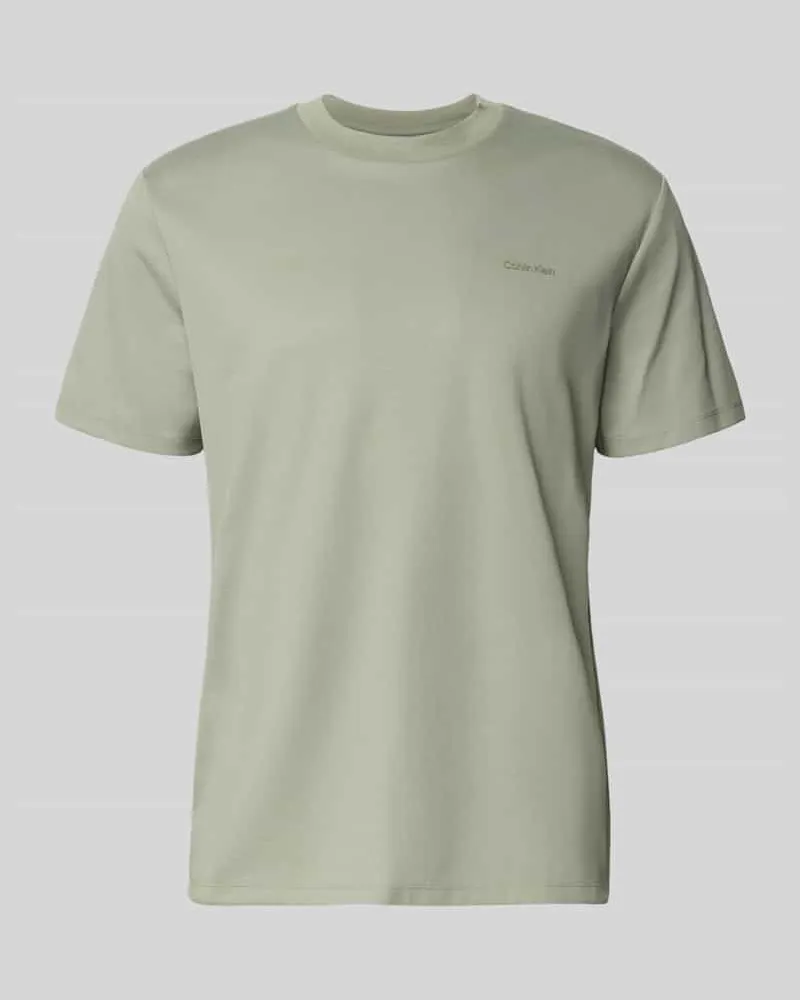 Calvin Klein T-Shirt mit Rundhalsausschnitt Mittelgrau