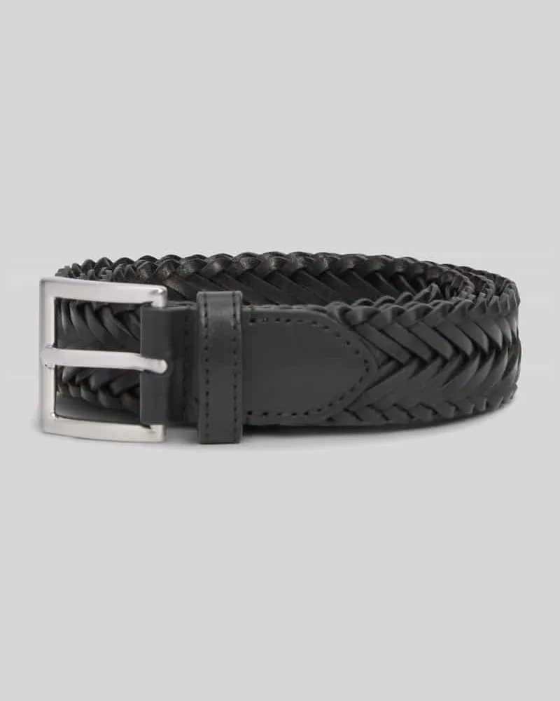 Tommy Hilfiger Gürtel aus echtem Rindsleder Modell 'SOHO BRAID 3.0 Black