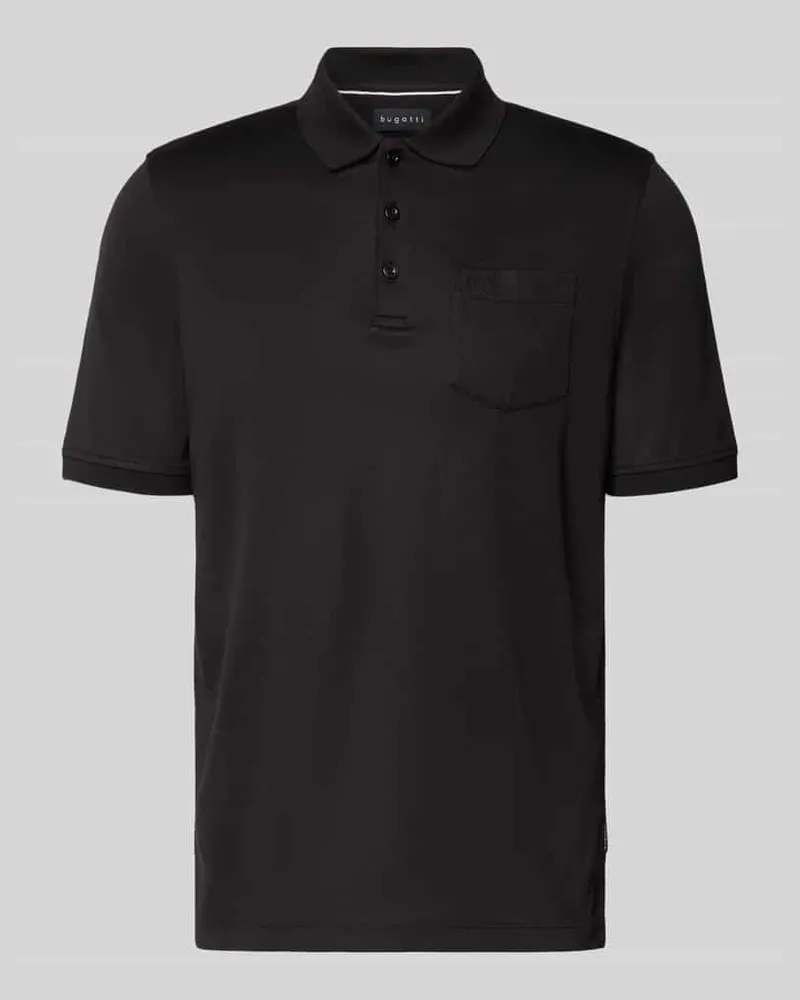Bugatti Poloshirt mit Brusttasche 