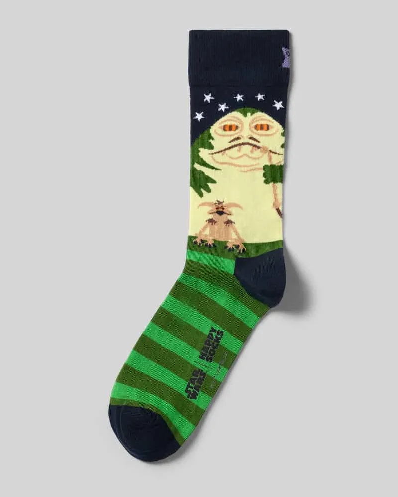 Happy Socks Socken aus elastischem Baumwoll-Mix Modell 'Star Wars Jabba Marine