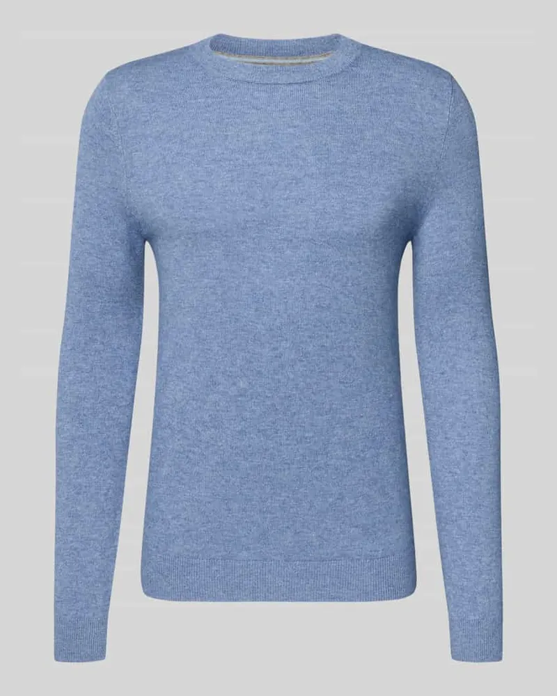 McNeal Strickpullover aus Woll-Mix mit Kaschmir-Anteil Jeansblau