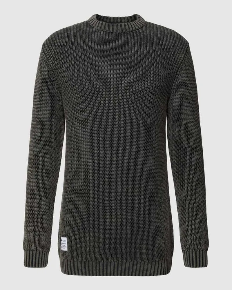 Alpha Industries Strickpullover mit Label-Detail Modell 'Acid Black