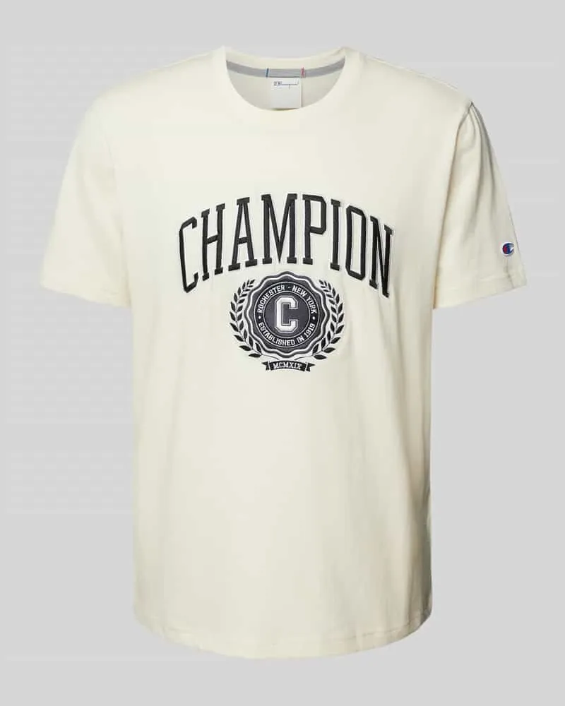 Champion T-Shirt mit Label-Print Offwhite
