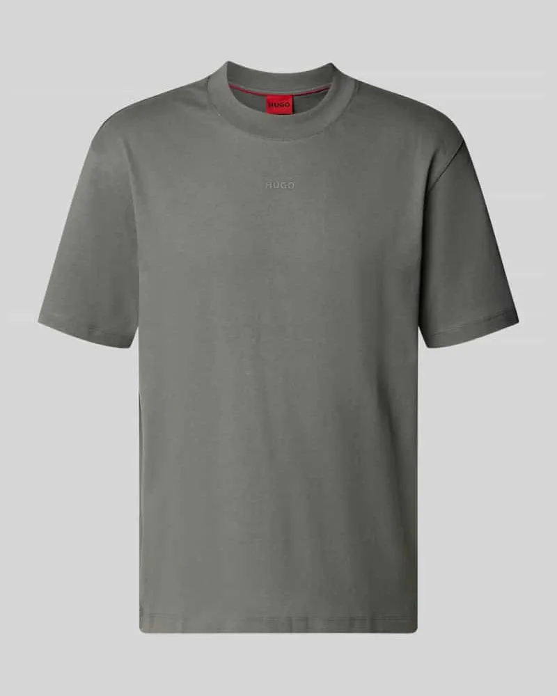 HUGO BOSS Regular Fit T-Shirt aus reiner Baumwolle Modell 'DAPOLINO Mittelgrau