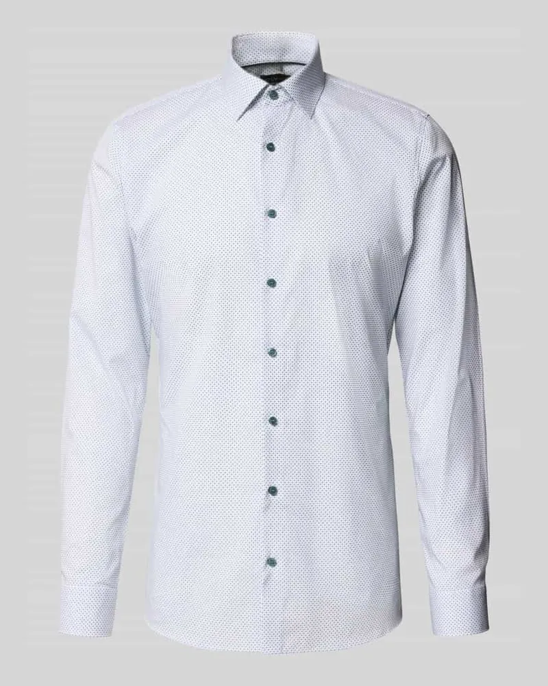 Olymp Super Slim Fit Business-Hemd mit Kentkragen 