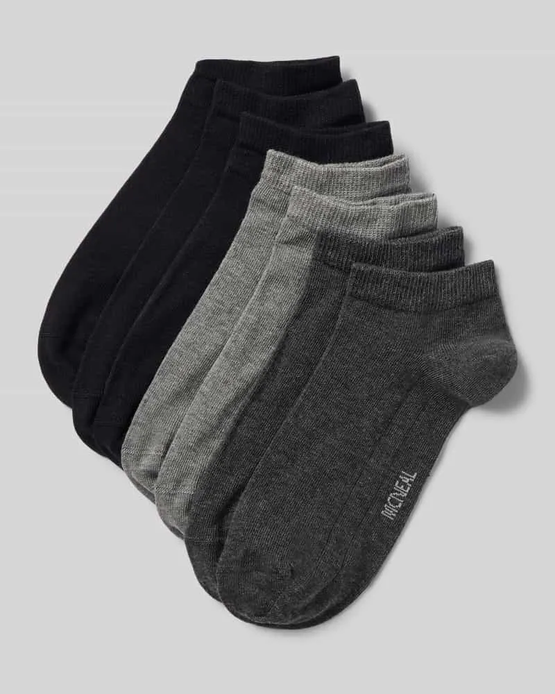 McNeal Sneakersocken im 7er-Pack mit Label-Detail Marine