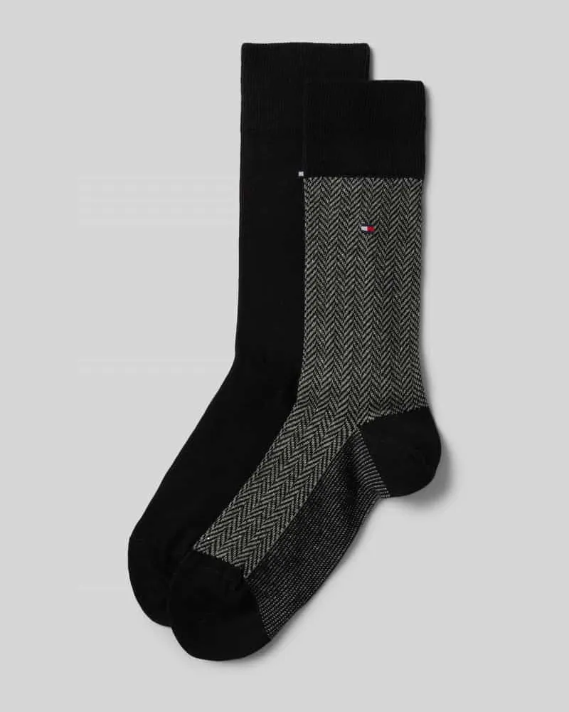 Tommy Hilfiger Socken mit Label-Detail im 2er-Pack 