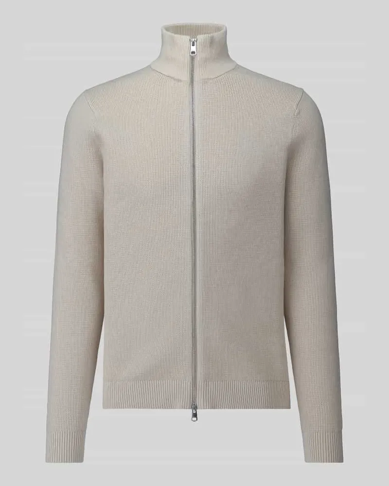 Selected Regular Fit Strickjacke aus reiner Baumwolle Modell 'DANE Offwhite
