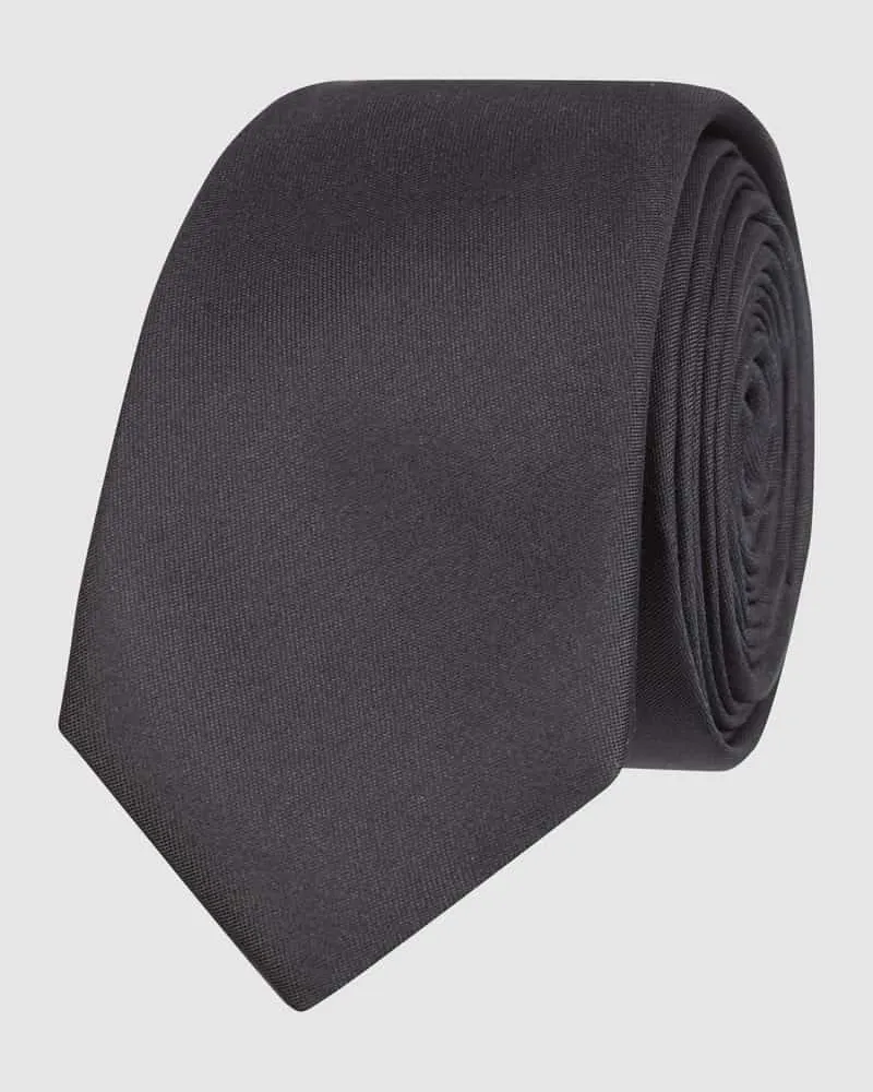 Monti Krawatte aus reiner Seide (5 cm Black