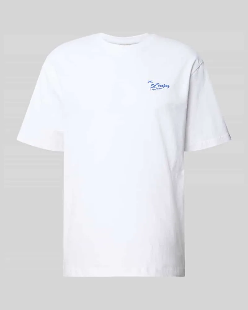 Only & Sons Relaxed Fit T-Shirt aus reiner Baumwolle Modell 'MILO Weiss