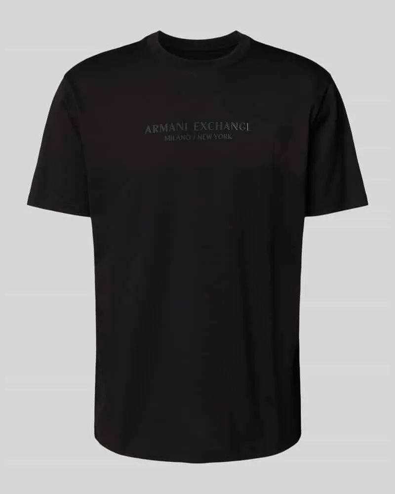 Armani Exchange T-Shirt mit Label-Print 